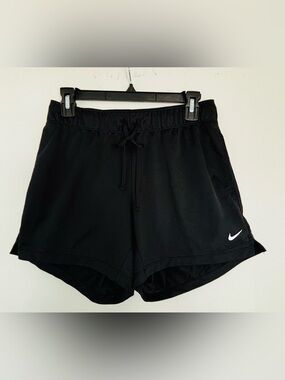 Nike Black Women's Athletic Running Shorts with Swoosh